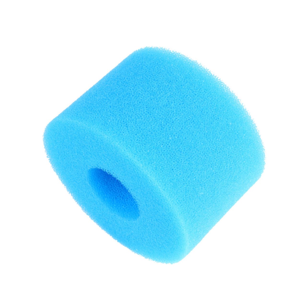 Éponge de Préfiltration Bleue 4pcs en Mousse pour Aquarium | Cylindre Filtrant, Empêche L’aspiration des Alevins et Crevettes, Aide la Filtration Biologique