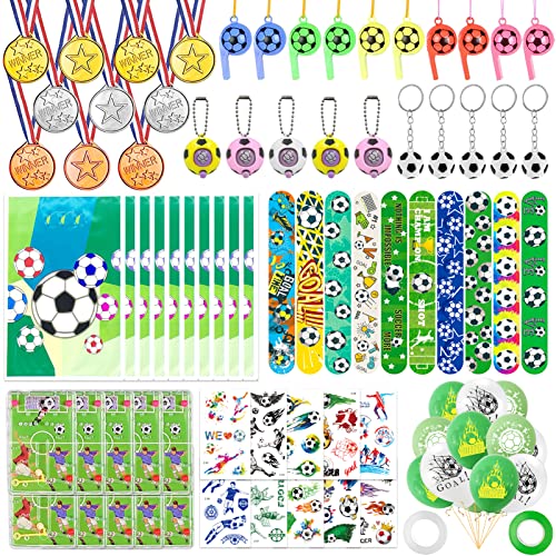 Shinybox 84PCS Football Pinata Anniversaire Garcon, Football Anniversaire Cadeau, Sac Cadeau de Football, Porte Clés…