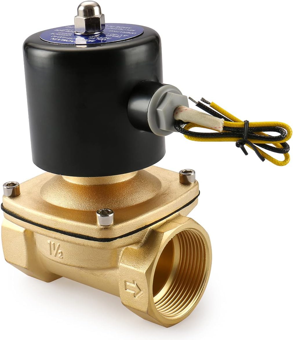 SOLTAIREJACO Brass Electric Solenoid Valve 220v 1-1/2"| Normal Closed Water Solenoid Valve 220v 40mm| Air Operated Solenoid Valve 220v | Brass Solenoid Vale | Used For Water,Air,Fuel Size 1-1/2" (B0D4MJWF1H) Amazon Price History, Amazon Price Tracker