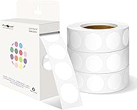 Vista 150 de PARLAIM 6 Rolls 6000PCS 3/4" Round Circle Color-Code Dot Stickers, 6 Color Style Colorful Coding Label Sticker for Home Office Classroom