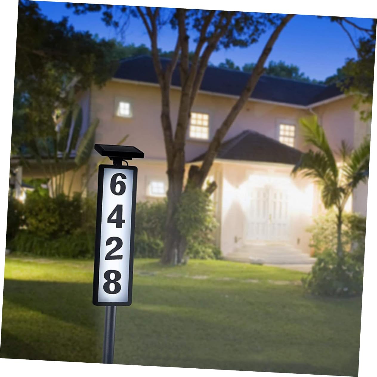 Outdoor Solar Lanterns Easy Install House Numbers Sign Led Address Numbers for Houses Porch Decor