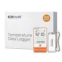 Vista 17 de Elitech GSP-6 Registrador de datos Bluetooth de temperatura y humedad con almacenamiento de datos de 100,000 puntos, exportación, para farmacia