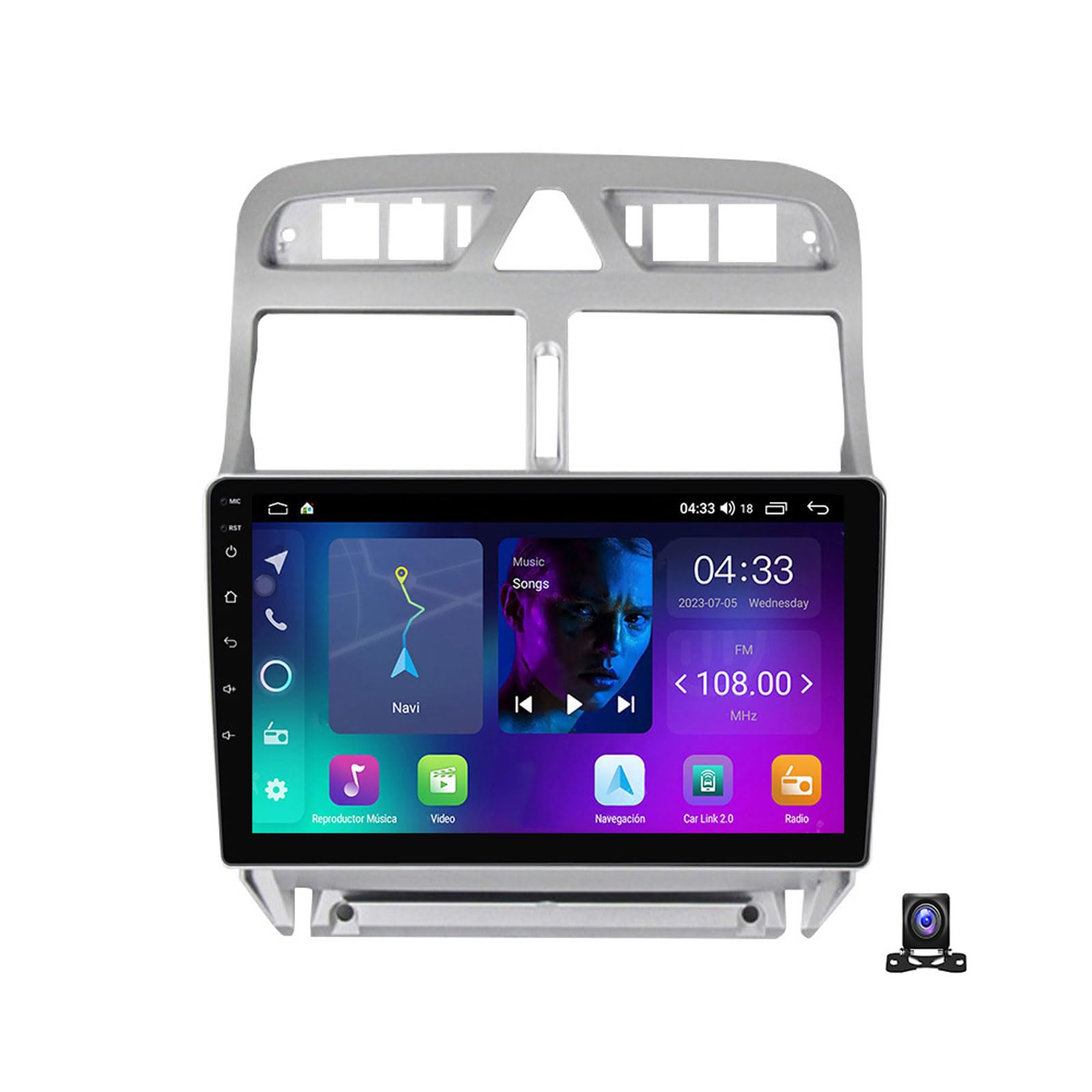 Autoradio 2 Din Peugeot 307 : Résolvez le Manque de GPS avec l'Écran Tactile 9 Pouces Carplay