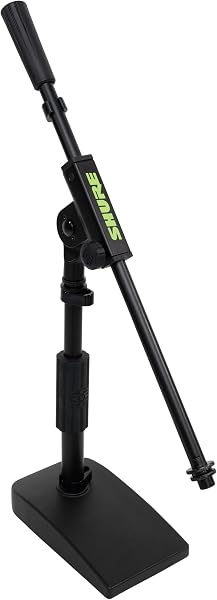 Shure firmy Gator Compact, niskoprofilowy stojak mikrofonowy z wysięgnikiem jednoczęściowym; (SH-DESKTOP2)