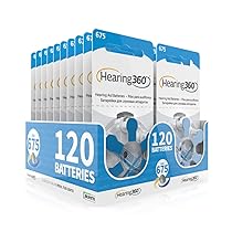 120 Pile Modello 675 Blu (PR44) – 20 Confezioni da 6 Batterie per Apparecchi Acustici 1,45V – Pile Acustiche Rayovac Varta Extra