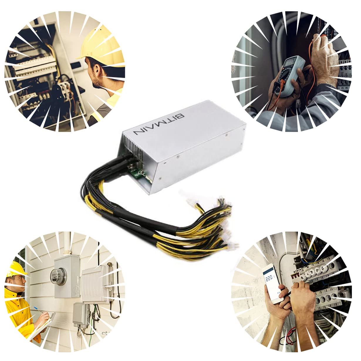 UupuuadU Antminer Official Power Supply APW 3 ++ Miner S9 14/s 12-1600 PSU  Bitcoin Miner ASIC Official Power 13TH/s @0.1 W/GH 16nm : Buy Online at  Best Price in KSA - Souq