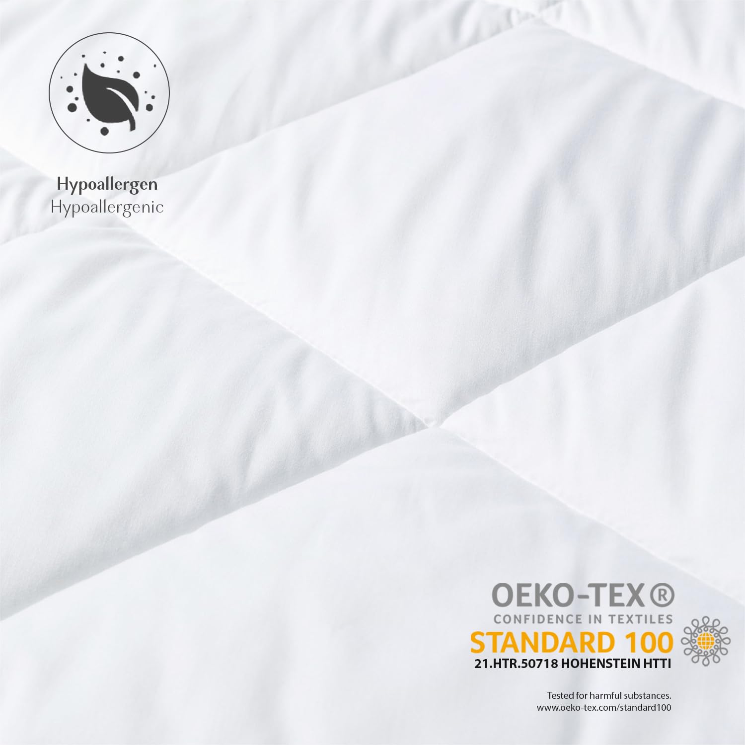 Alreya Edredón Nórdico Blanco 100x135 cm - Algodón/Poliéster Hipoalergénico - Manta Suave y Cálida para Todas Las Estaciones - Edredón Transpirable