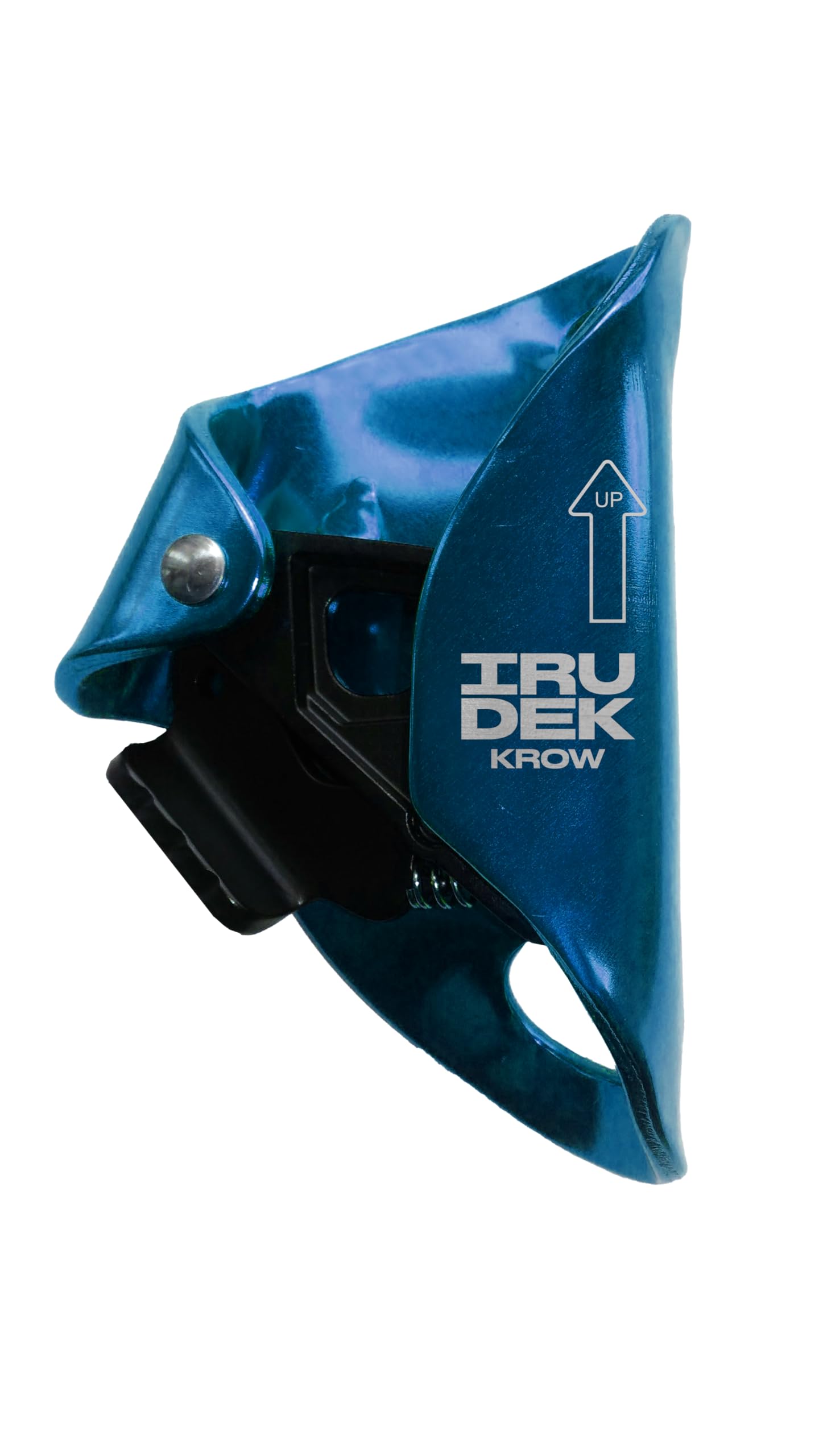 Irudek KROW – Bloqueador ventral para arnés de detención de caídas, compatible con cuerdas de 9-13 mm, ascenso y contrapesos, cuerpo ligero de aluminio, certificado EN 567 | EN 12841-B