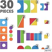 Vista 10 de Bloques de espuma de construcción grandes para niños pequeños – Bloques de construcción gigantes gigantes grandes (30 piezas)