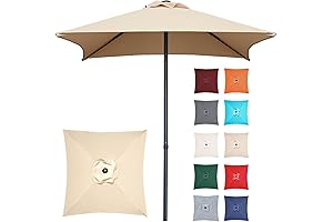 4.9 ft Patio Umbrella - Compact, Durable, UV Protection