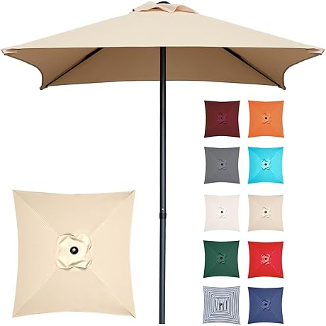 4.9 ft Patio Umbrella - Compact, Durable, UV Protection