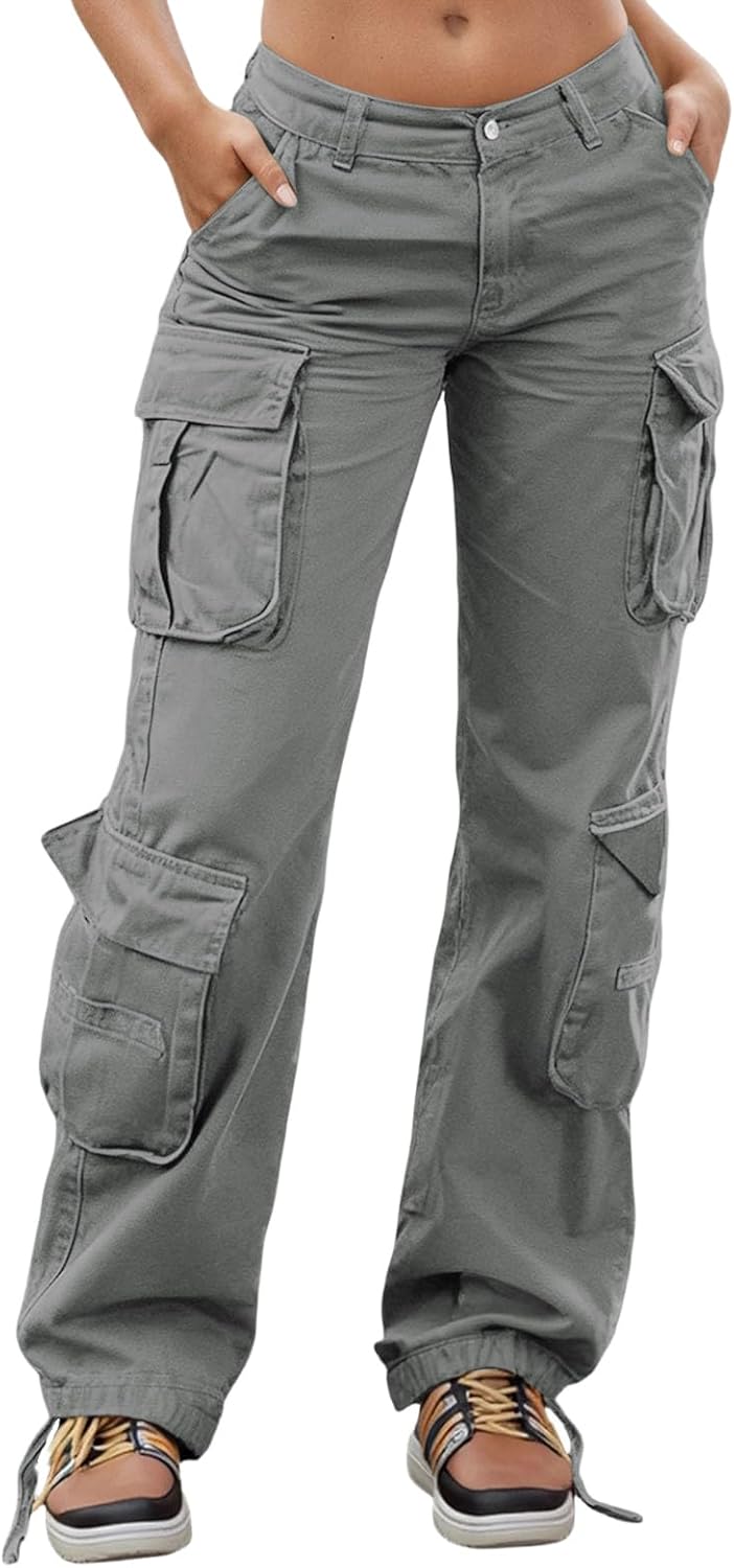 Women's Jogger Track Cuff Sweatpants with Pockets Yoga Pants Workout Casual Loose Fit Trousers Spring Summer