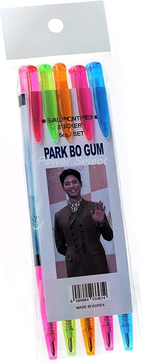 Amazon Co Jp パク ボゴム Park Bo Gum グッズ ボールペン 5本セット ステッカー 文房具 オフィス用品