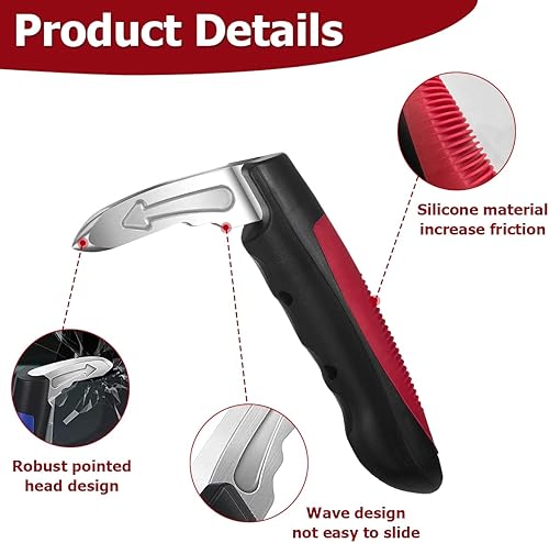 Miniatura 3 de BESULEN Manija de la puerta del automóvil, mango de apoyo para ancianos y discapacitados, herramienta de emergencia portátil multifunción para