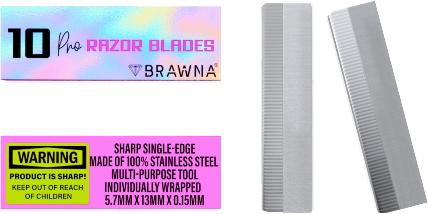 Amazon.com: Bezall 50Pcs Single Edge Razor Blades, Stainless Steel ...