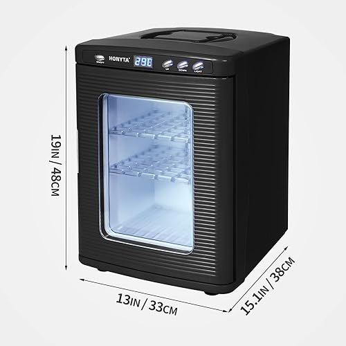 Miniatura 4 de RYFT Incubadoras para incubar huevos, incubadora portátil de laboratorio científico de reptiles de 25 litros con calefacción y enfriamiento de 41.0