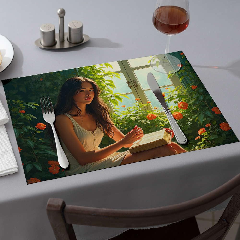 Napperons de table de qualité supérieure avec illustration artistique raffinée