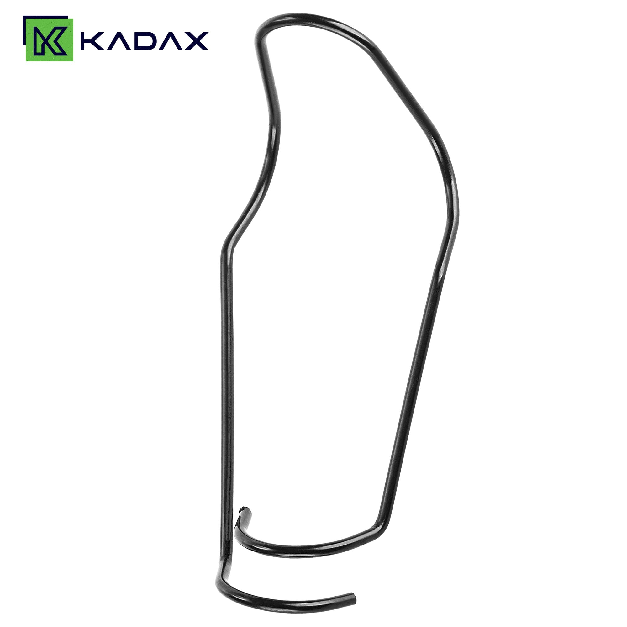 KADAX 100er Set Pflanzstab Verbinder Ø 11 mm, Verbindungsschnallen aus Stahl für Bambusstäbe, Tonkinklammern zur stabilen Fixierung von Rankhilfen im Garten