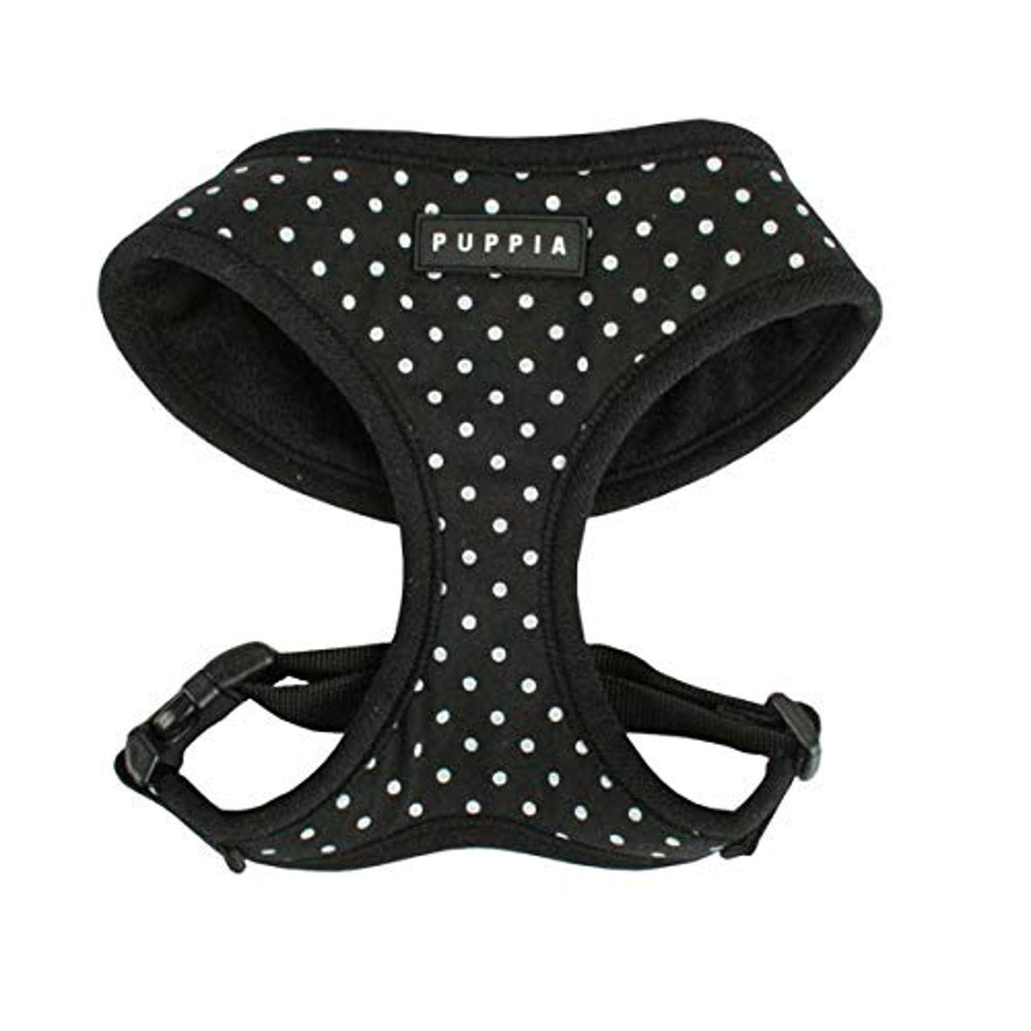 Puppia Dotty Harness, Extra Small,, Black