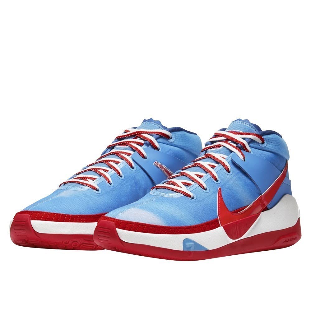 Nike Men 9 KD 13 University Blue Athletic Performance Basketball Shoe DC0009-400 Nike DC0009-400 Zoom KD 13 Brooklyn Nets Hardwood Classics  main image 4