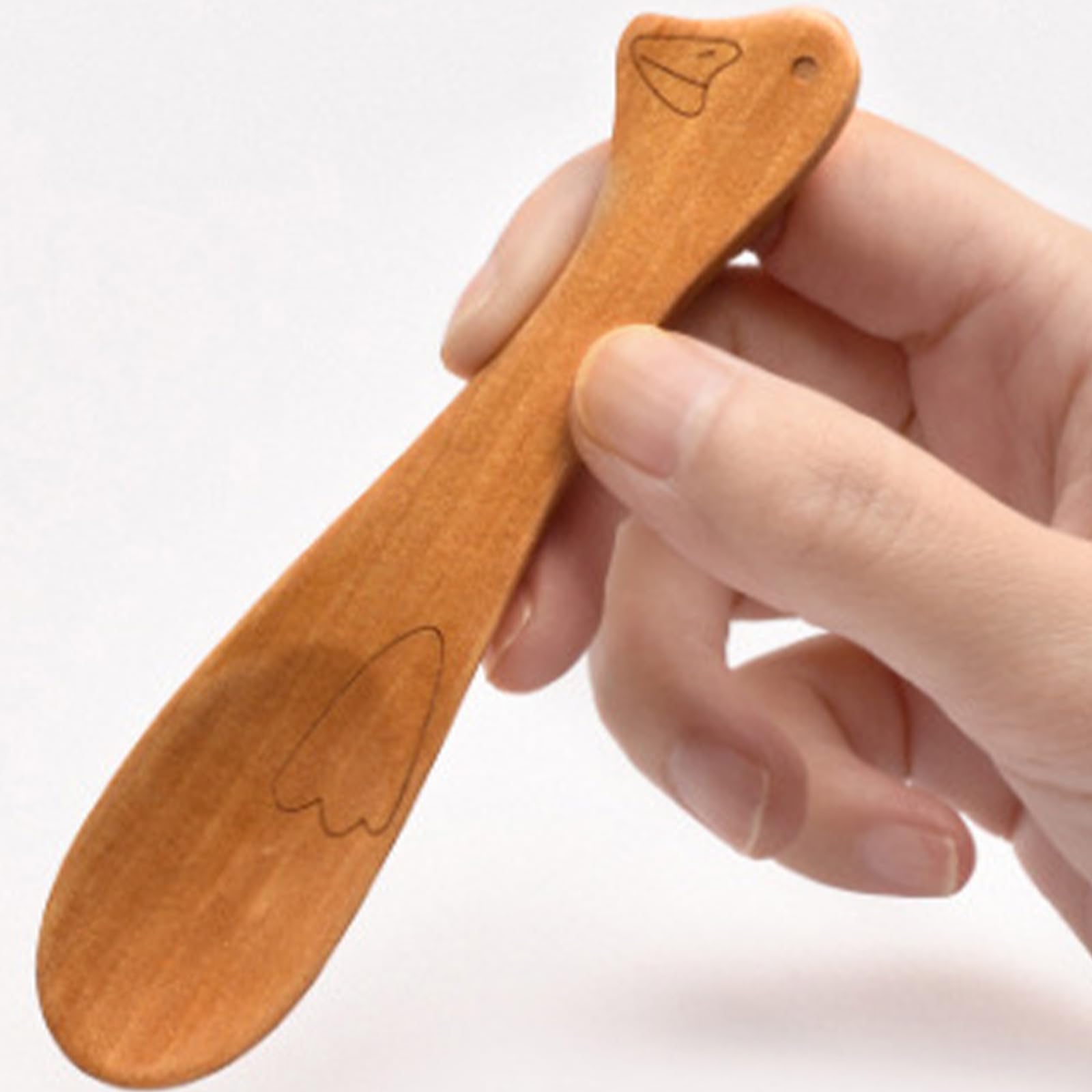 4Pcs Wooden Spoons, Flatware Baby Spoon Set Honey Coffee Tea Powder Spoon Serving Toddler Spoons for Cook Outdoor Restaurant - Image 3