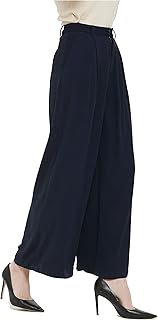 Women High Waist Casual Wide Leg Long Palazzo Pants Trousers Regular Size