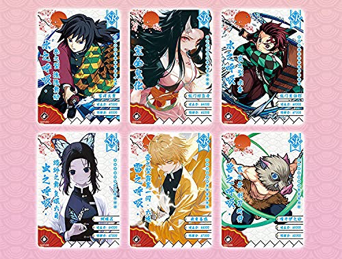 Demon Slayer Sammelkarten-Box – 180 Karten, 36 Booster à 5 Karten, Anime-Design, Abgerundete Ecken