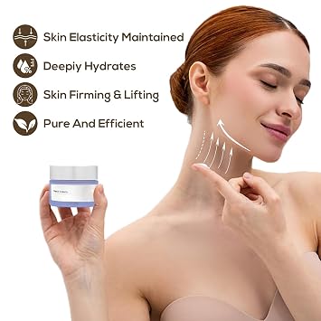 WINTER PLUM Firming Cream Tighten and Lift Neck Cream Neck Creams for Tightening and Firming Neck and Decollete Neck Cream- Moisturizes Lifting & Recovery 1.7oz