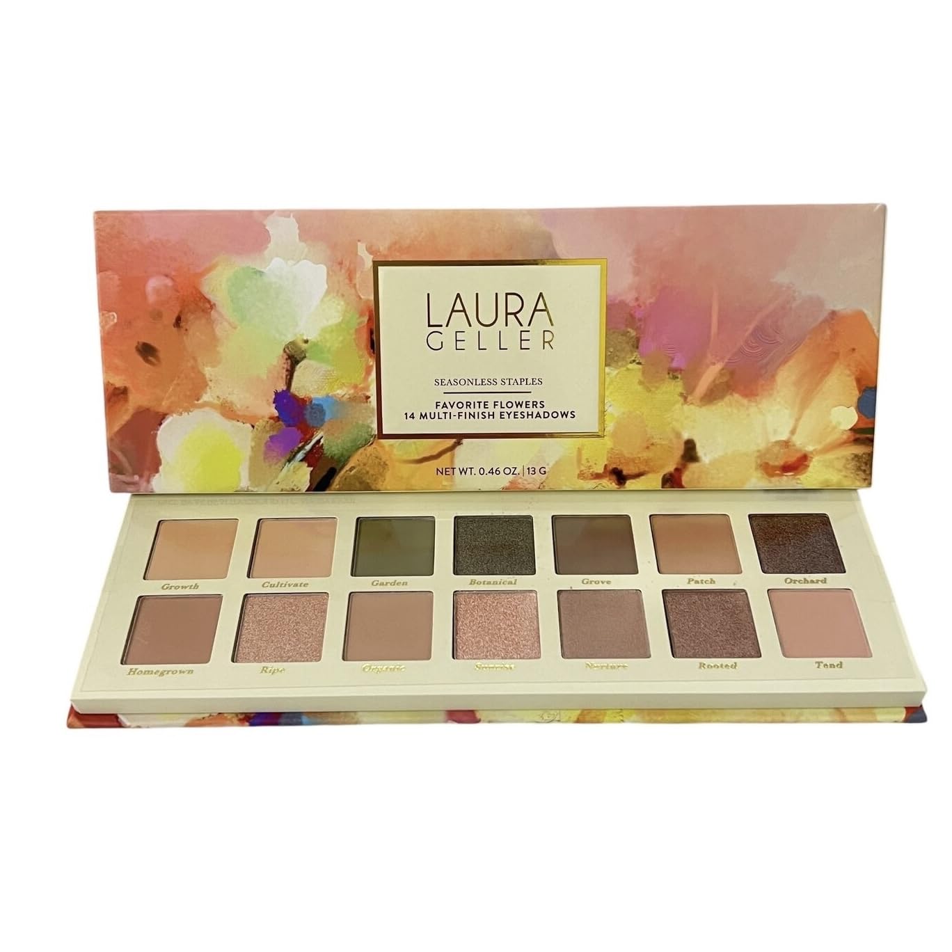 Laura Geller Seasonless Staples Favorite Flowers 14 Pressed Multi-Finish Shimmer and Matte Eyeshadow Palette
