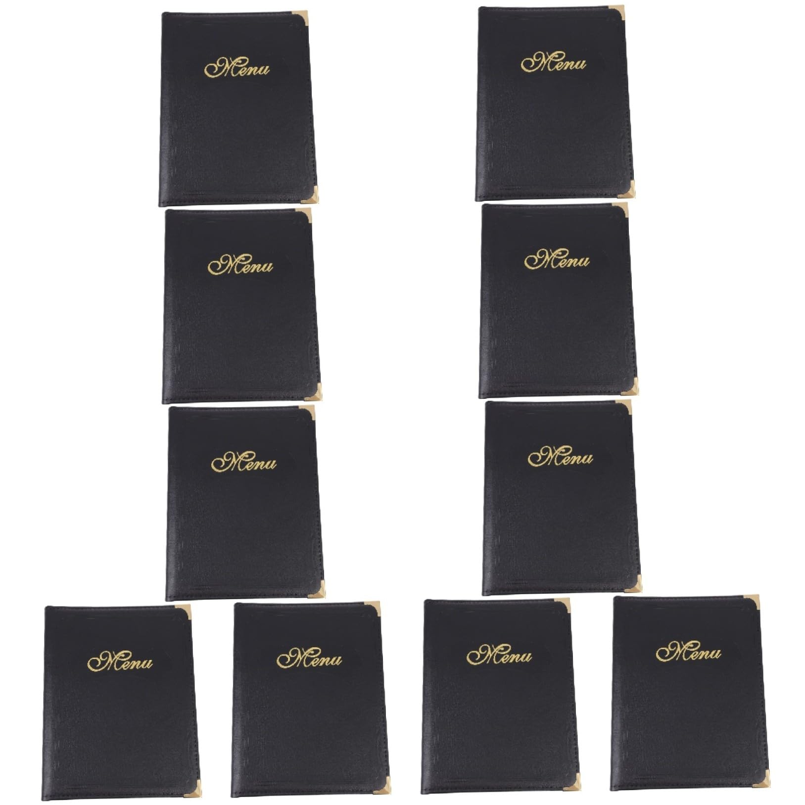Healeved 10 Piezas Libro De Menú A4 Carpetas De Carpetas Menú Del Restaurante Titulares De Menú Funda De Cuero Letreros Personalizados Carpas De Mesa Tienda Alimento Soporte Pu Simple