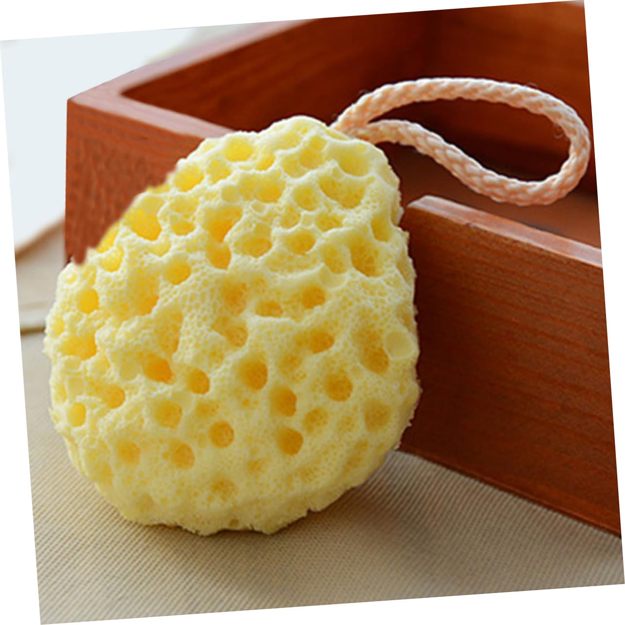 9piezas Esponjas De Ducha Exfoliantes Para Baño Accesorios Creativos Con Cuerda Para Colgar Para Uso Casa Dormitorios y Hoteles Amarillo Verde