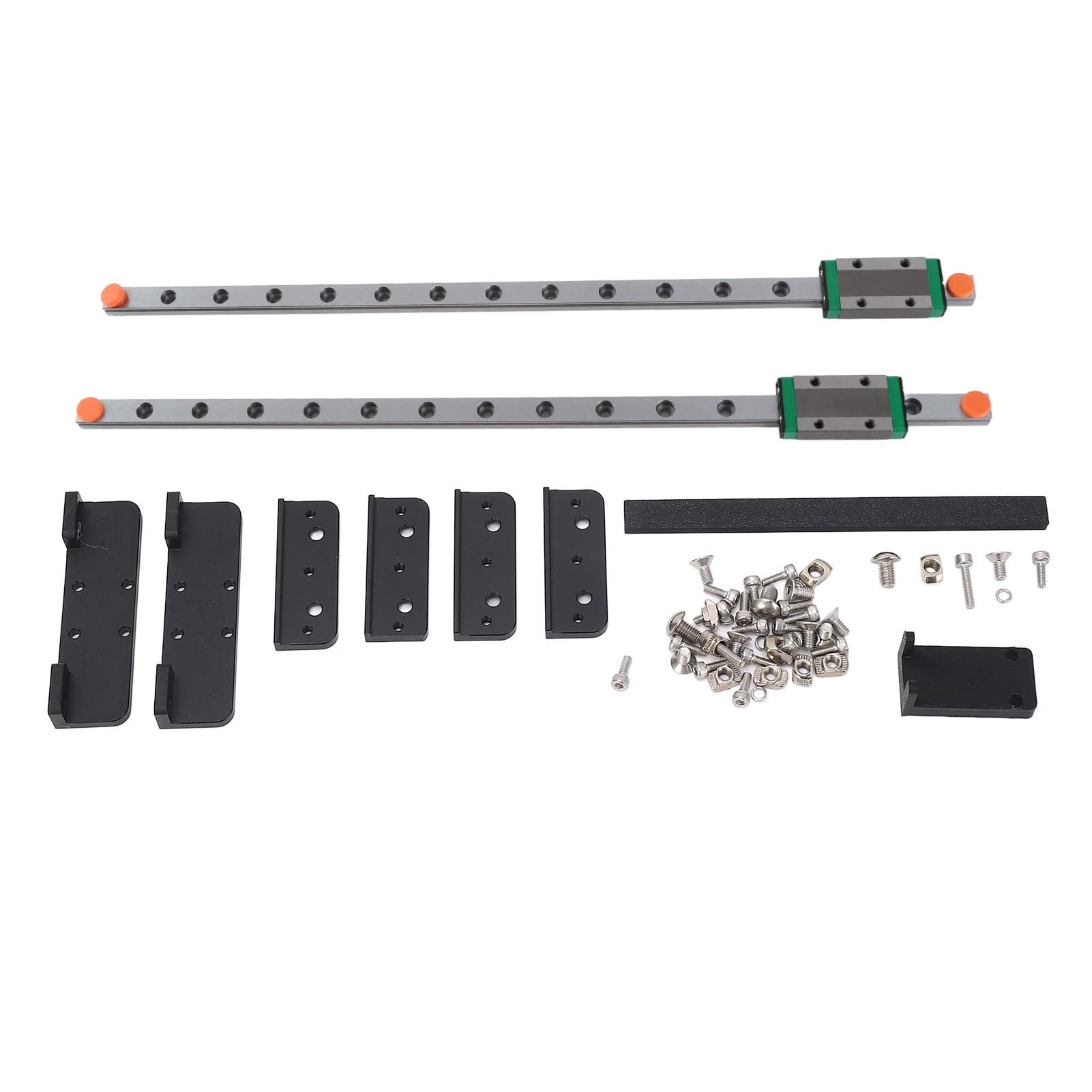 Kit de Rail de Guidage Linéaire Coulissant pour Ender 3, Pro V2, S1 Pro, Rail en Acier chromé à Haute Teneur en Carbone amélioré avec Bloc Coulissant pour 3, 4