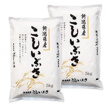 Amazon.co.jp: 新米 令和7年産 新潟産 こしいぶき 10kg(5kg×2袋