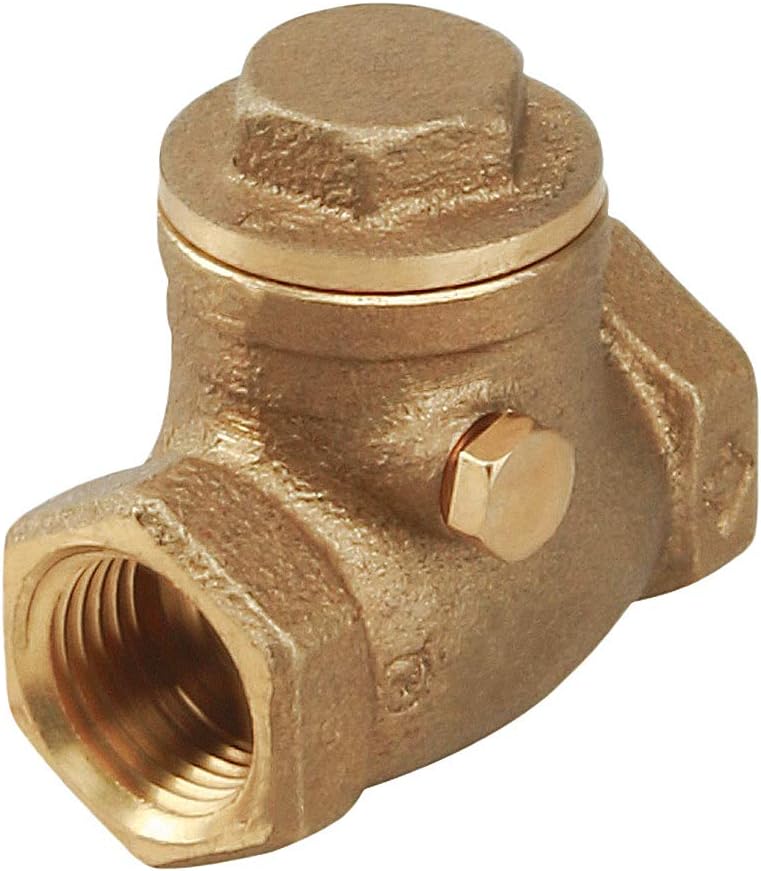 Everflow Supplies 210T034-NL 3/4" No Lead Brass Swing Check With IPS Female Threaded Connections