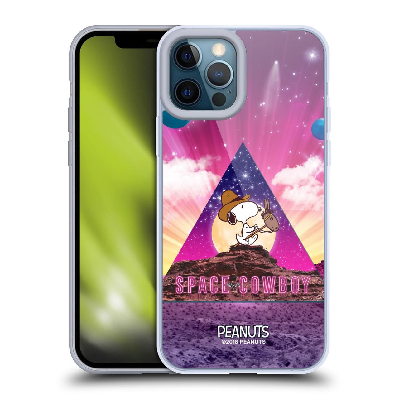 Carcasa Peanuts Snoopy Space Cowboy de gel para Apple iPhone 12 Pro Max 7