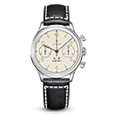 Seagull 1963 Series Limited Edition 70th Anniversary Reissue 37.3mm Chronograph Men's Manual Mechanical Watch 819.17.1963A, Yellow, strap