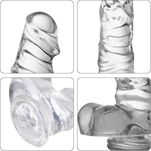 Miniatura 4 de Consolador suave y realista para mujeres con material y fuerte ventosa para jugar con manos libres, juguetes sexuales para mujeres, juguetes adultos