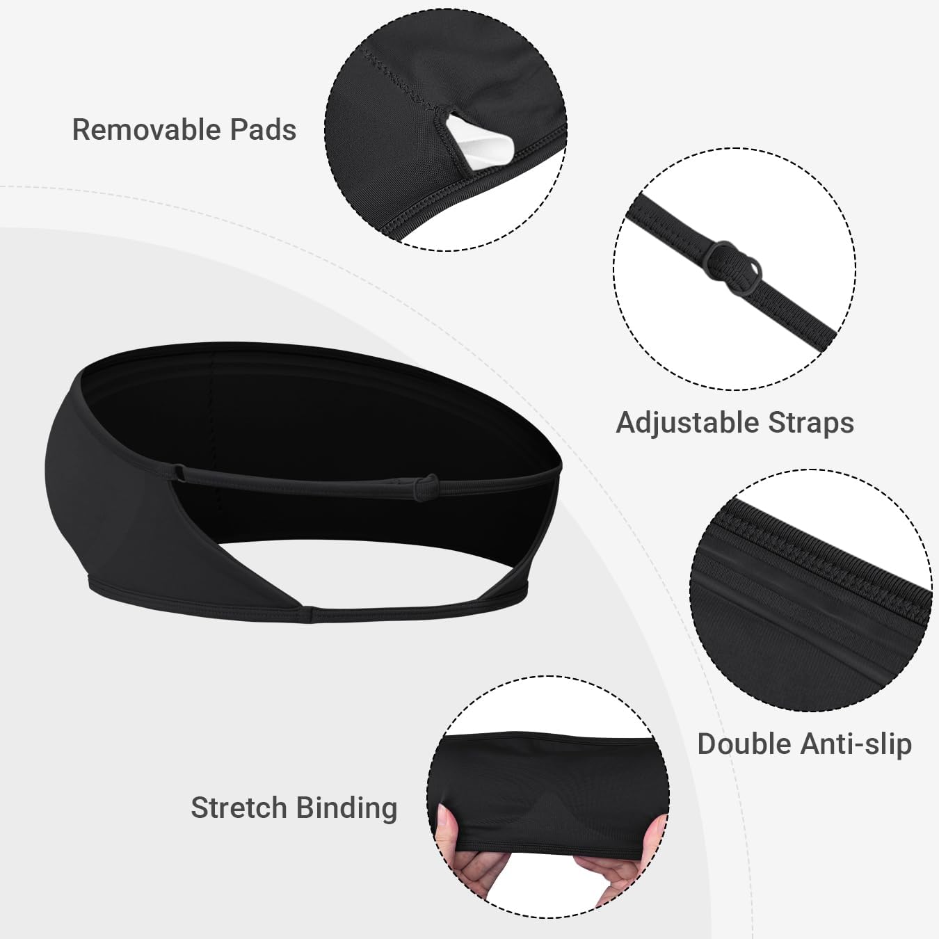 YEOREO Workout Bandeau Bra Non Slip Strapless Sports Bra Open Back Padded Tube Top Gym Yoga Bras