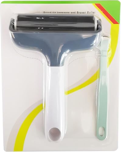 Juego de removedor de pinzas y rodillos Brayer de 3.8 pulgadas, herramientas de rodillo de estampación para Cricutsiluetahermano, manualidades,