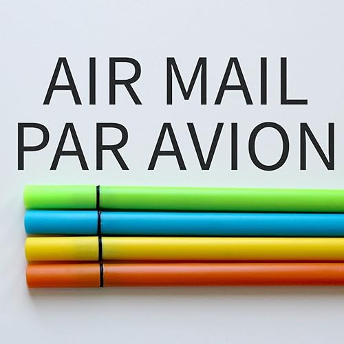 Par de correo aéreo grande de avión, suministro de oficina, sello de goma con mango de madera, utiliza almohadilla de tinta, tamaño más grande