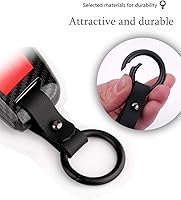 Vista 6 de ontto Funda para llavero VW ABS y silicona sin llave, protección completa para Volkswagen Jetta Passat Golf Beetle Rabbit GTI CC EOS Negro