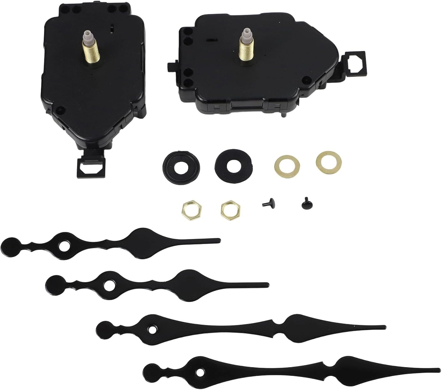 Silent Quartz Clock Movement Kit with Long Shaft and Pendulum DIY Wall Clock Repair, 22mm Axial Length, Complete Replacement Mechanism Set(2# 23.5mm)