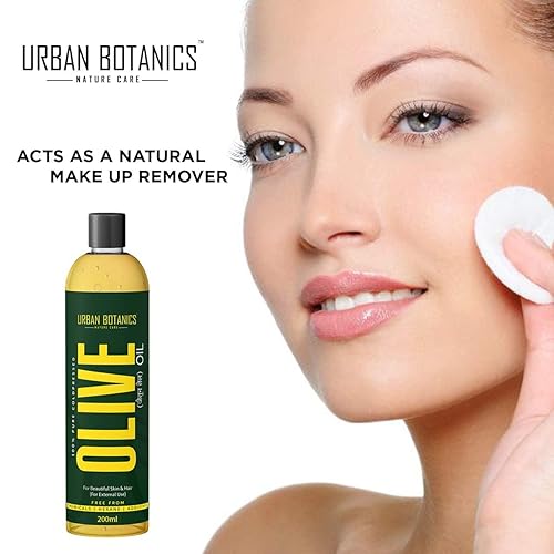 Miniatura 5 de UrbanBotanics® Aceite de oliva prensado en frío puro para cabello y piel, 8.5 fl oz