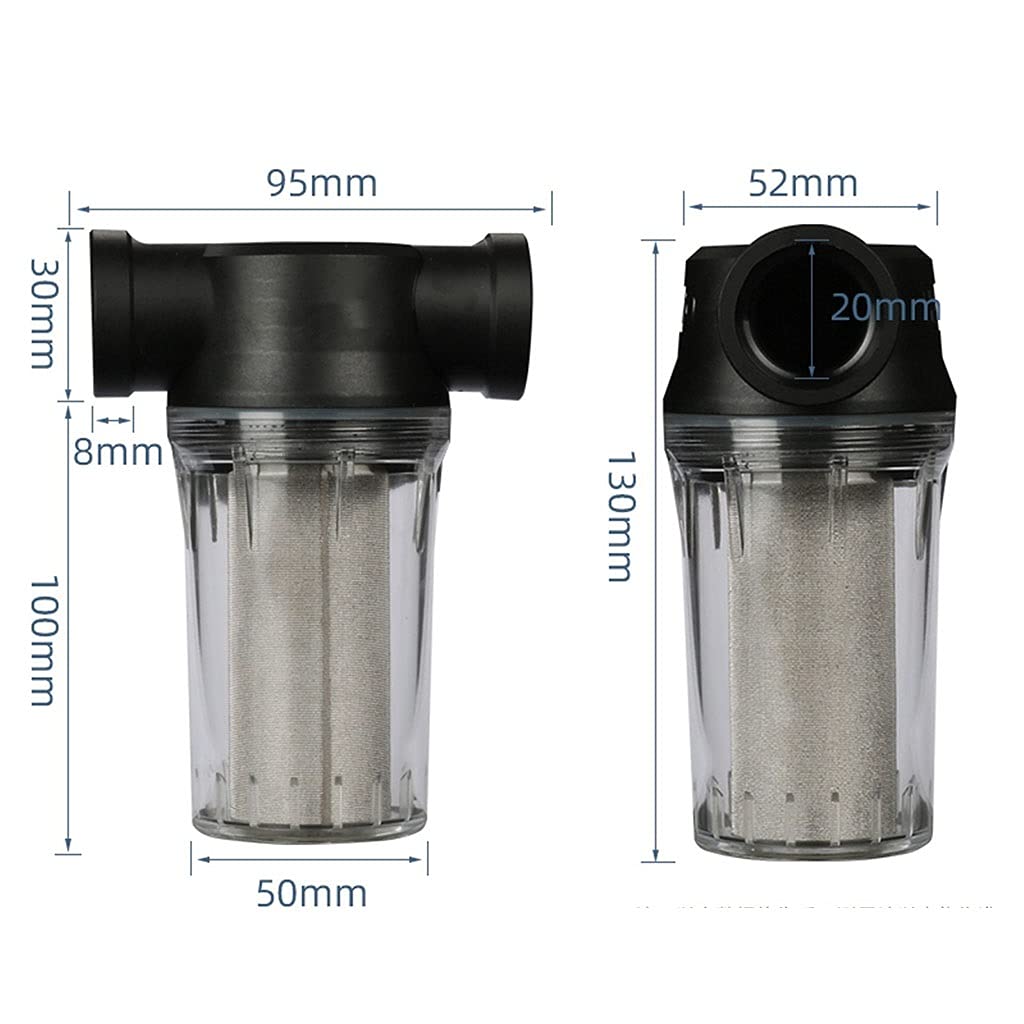 Bierfilter Schlauchfilter Inline-Mesh-Bildschirm-Vorfilter Kunststoff-Wasserpumpen-Bewässerung High Flow Pipeline-Filter Gartenanschlüsse 1/2''/3/4''/1'' 80/250 Mesh(Pre Filter (4 Minutes 250 Mesh))