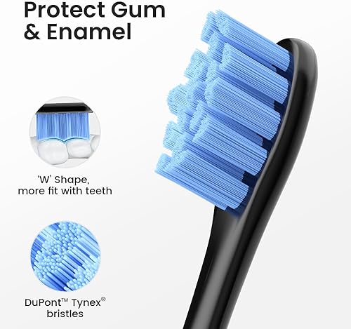 Miniatura 5 de Oclean Cepillo de dientes eléctrico para adultos, 150 días de duración de la batería, cepillo de dientes eléctrico recargable por USB con 6