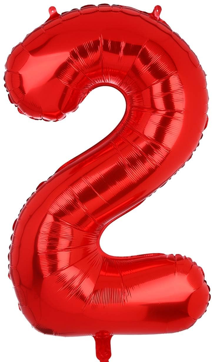 Riesiger Folienballon Zahl 4 – 101,6 Cm Rot – Für Helium, Geburtstag & Partys