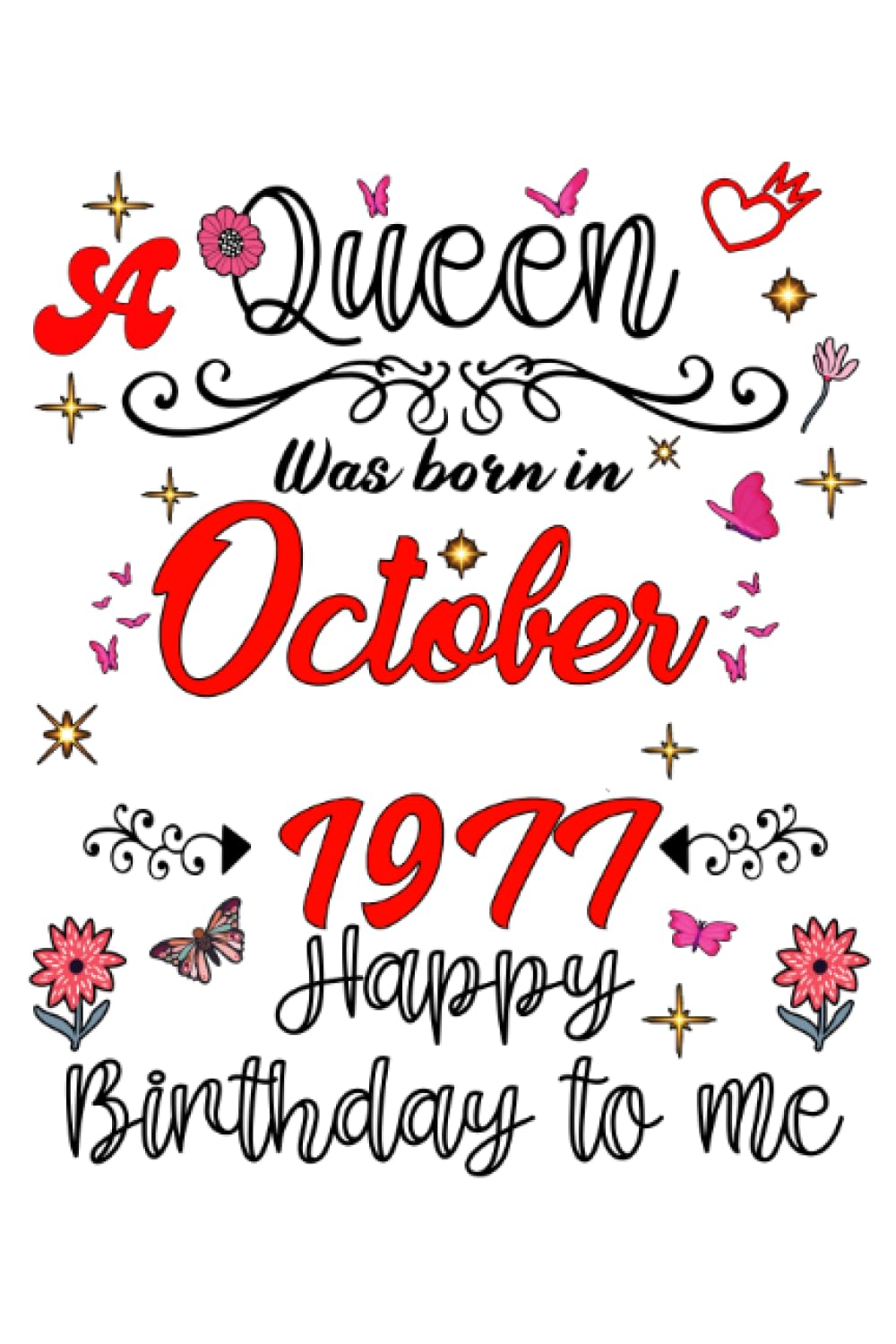 October Birthday A Queen Was Born in October 1977 October: Queen Since October 1977 October girl women