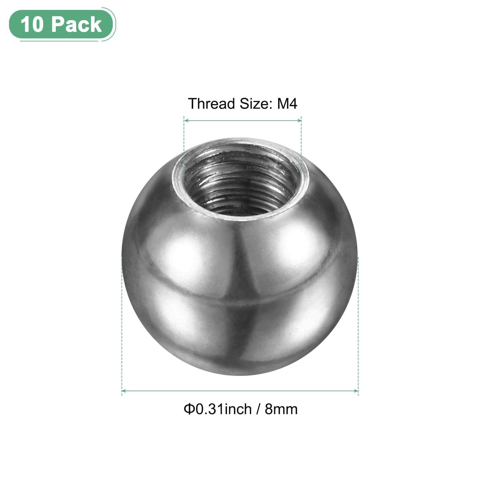 M METERXITY 10Pcs Threaded Ball Nut Knobs - Image 3