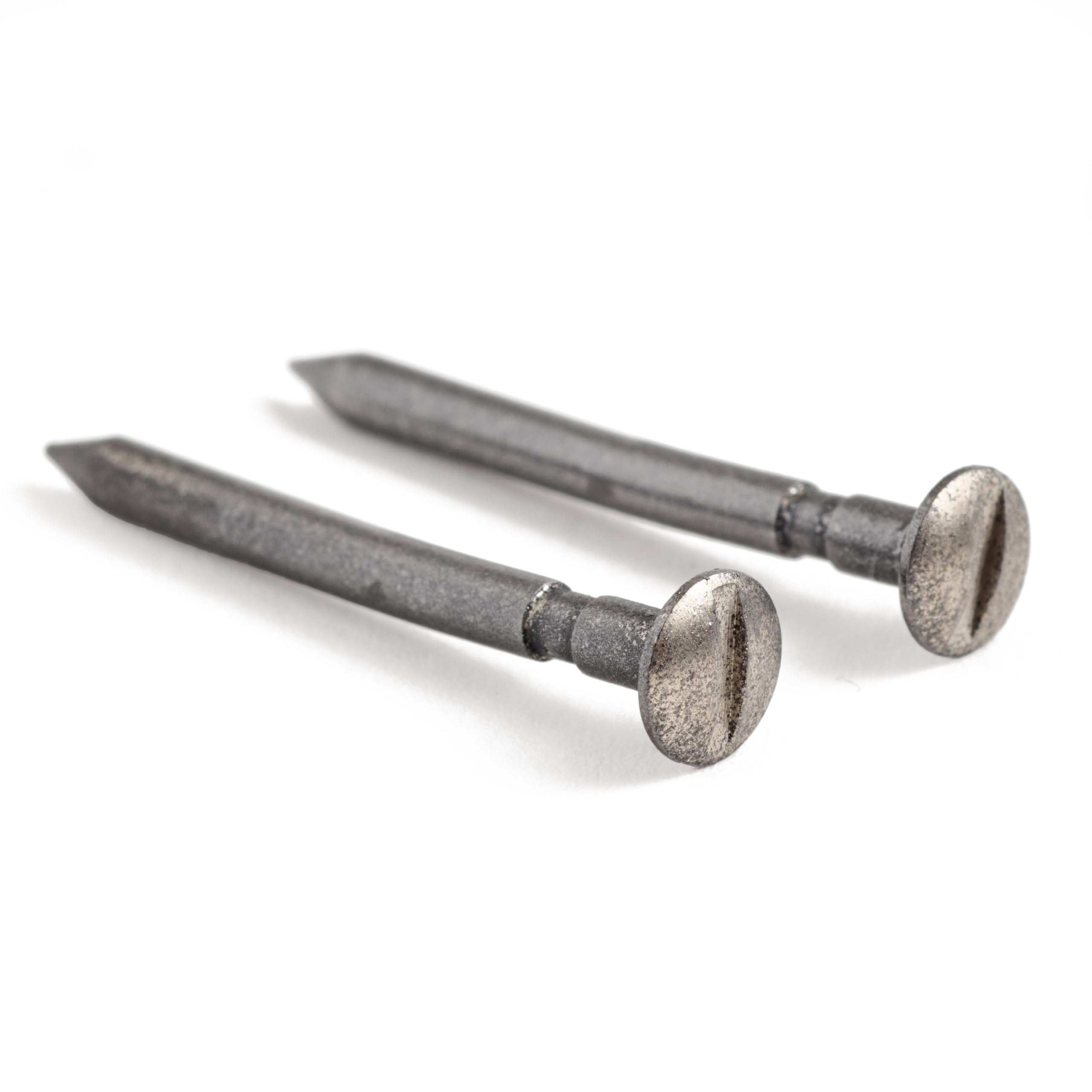 Pinewood Pro PRO Bent 2.5 Degree Pine Derby Axles | Set of 2 | Polished, Nickel Plated, and Graphite Coated for Rail Rider Cars | Canting axles to