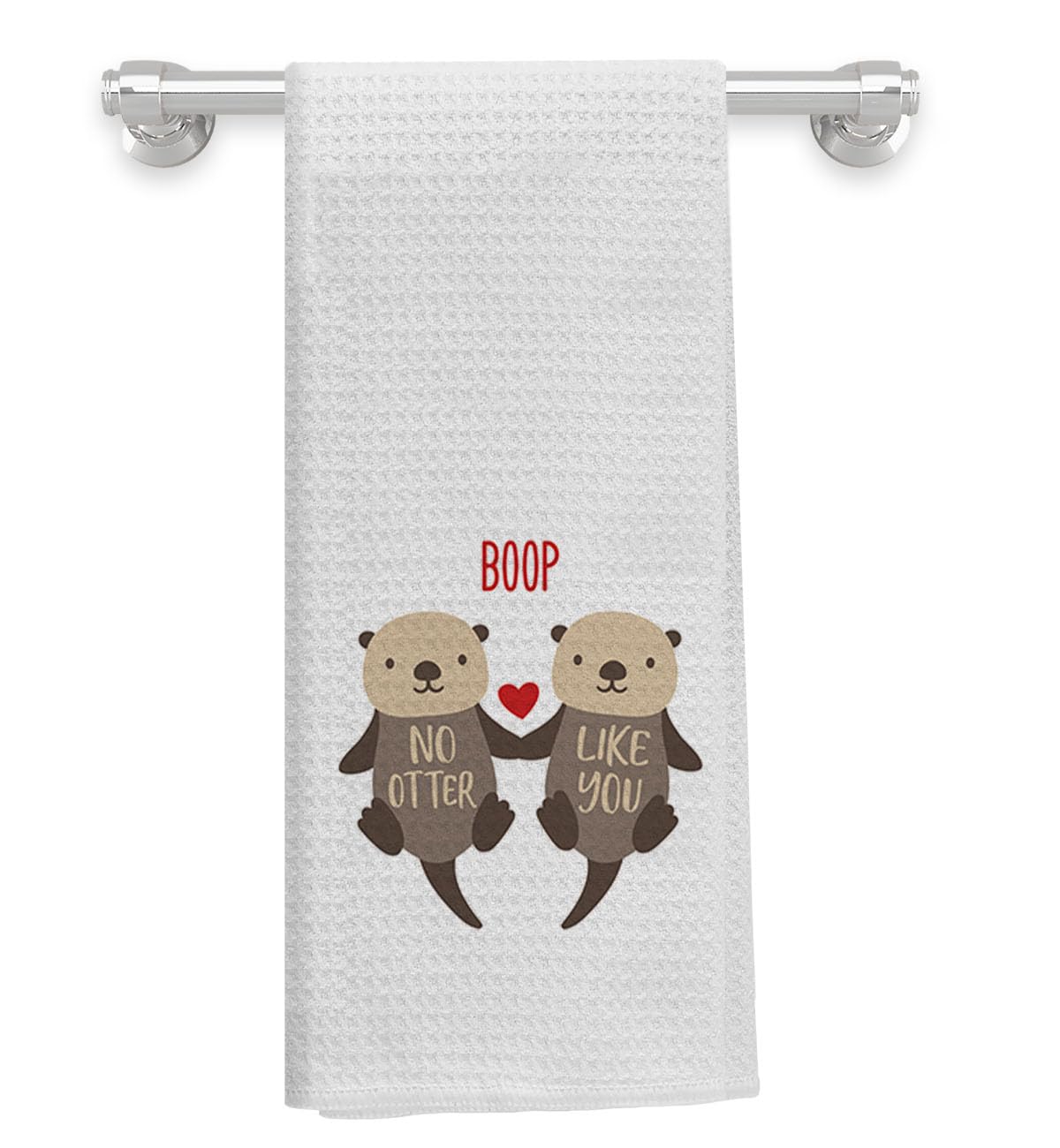Knibeo No Otter Like You Valentines Kitchen Towels 16x24, Valentines Day Gifts for Her Girlfriend Wife, Love Gifts for Her, Valentines Dish Towels Hand Towels, Valentines Day Kitchen Bathroom Decor
